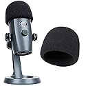 YOUSHARES Yeti Nano Microphone Foam Windscreen - Mic Wind Cover Pop Filter Foam Cover, Professional Customized for Blue Yeti Nano, The Thicker Blue