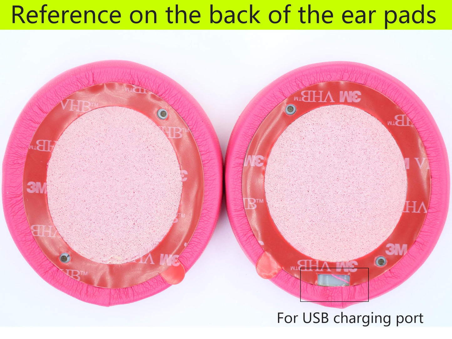 Replacement Ear Pads Compatible with Beats Solo 2.0 Solo 3.0 Wired Wireless Headphones Soft Comfort Protein Leather Memory Foam Resilient?Rose red?