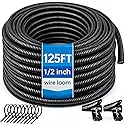 Automotive Wire Loom Flame Retardant Split Wire Loom Tubing Assortment Wiring Loom Kit Plastic Cover Electrical Covering Conduit Protective Wire Wrap