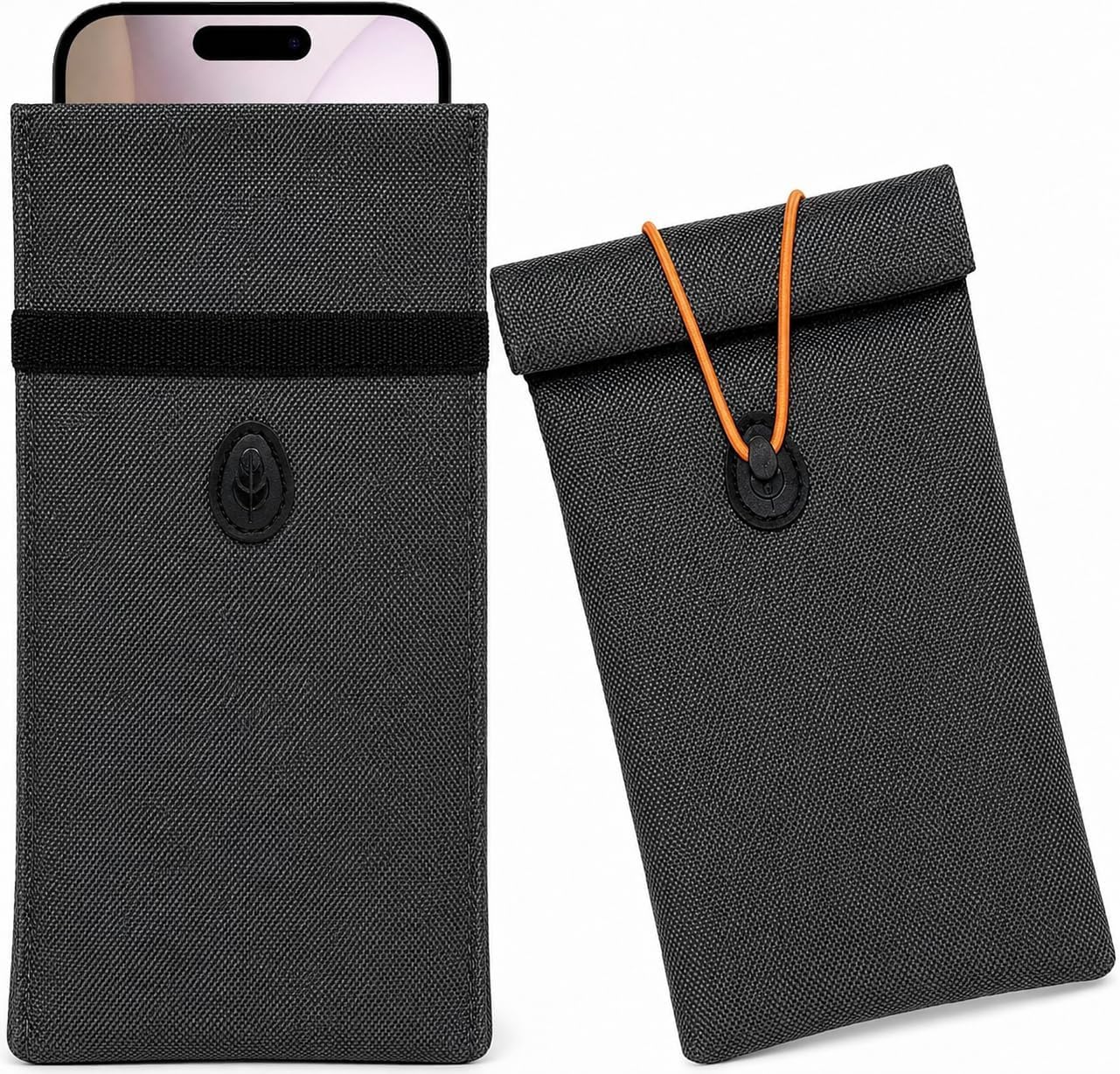 INLIKASHLNE Faraday Bags for Phones and Car Keys, 2-Pack Go Dark Bags Signal Blocking Pouch for Privacy Protection, Blocks GPS WiFi Bluetooth RFID