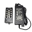 PoE Texas 4 Port PoE Injector - Gigabit Passive Power Over Ethernet with 48V 48W UL Power Supply - 802.3af PoE Injector for VoiP Phones, WiFi Access