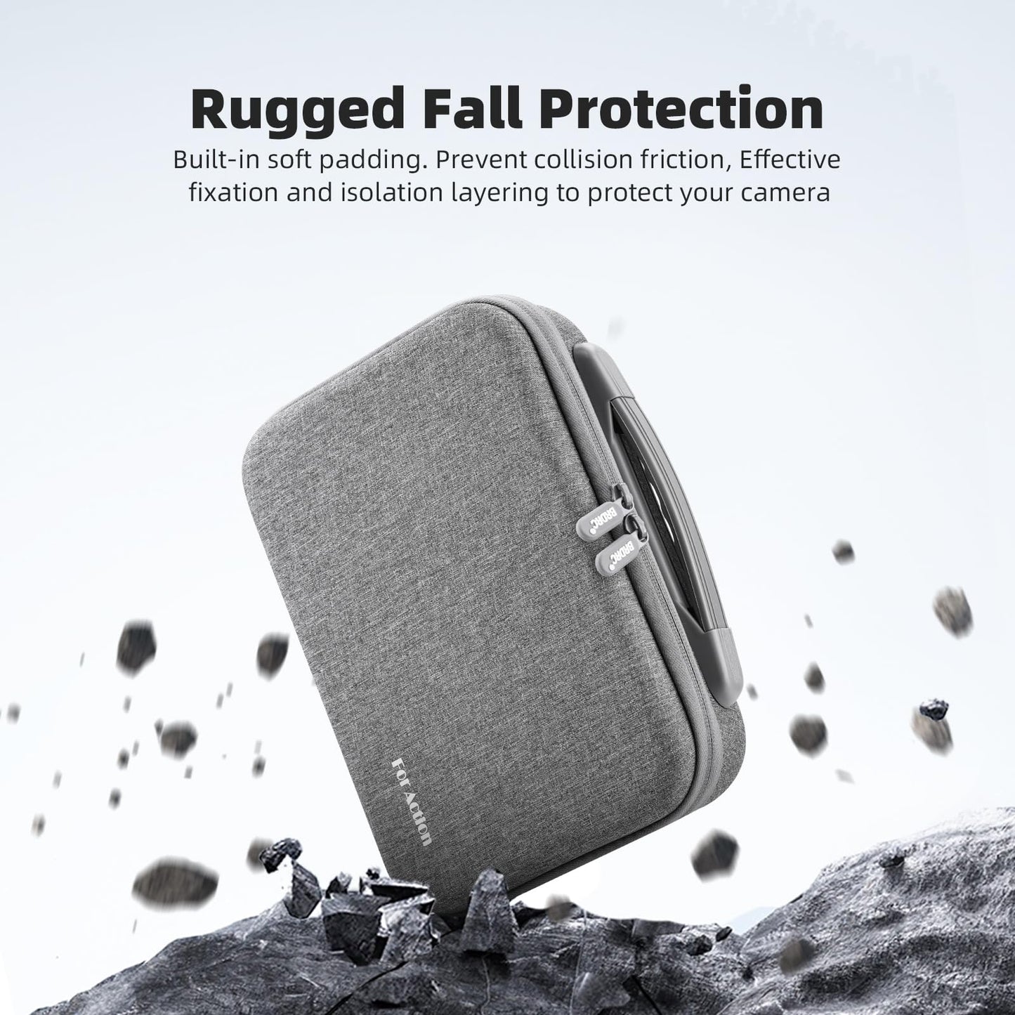 Flymile Osmo Action 5 Pro Carrying Case for DJI Osmo Action 5 Pro/Action 4 3, Travel Portable Shoulder Bag Compatible with DJI Osmo Action 5