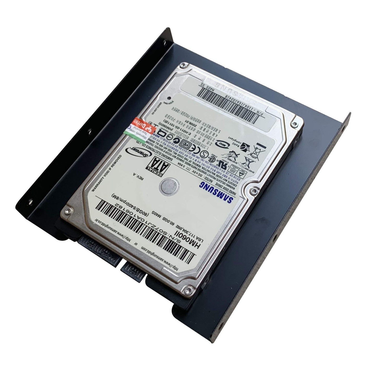 Ruaeoda SSD Mounting Bracket 2.5 to 3.5 Adapter 4 Pack, SSD Bracket 2.5" to 3.5" HDD SSD Hard Disk Drive Bays Holder Metal Mounting Bracket Adapter