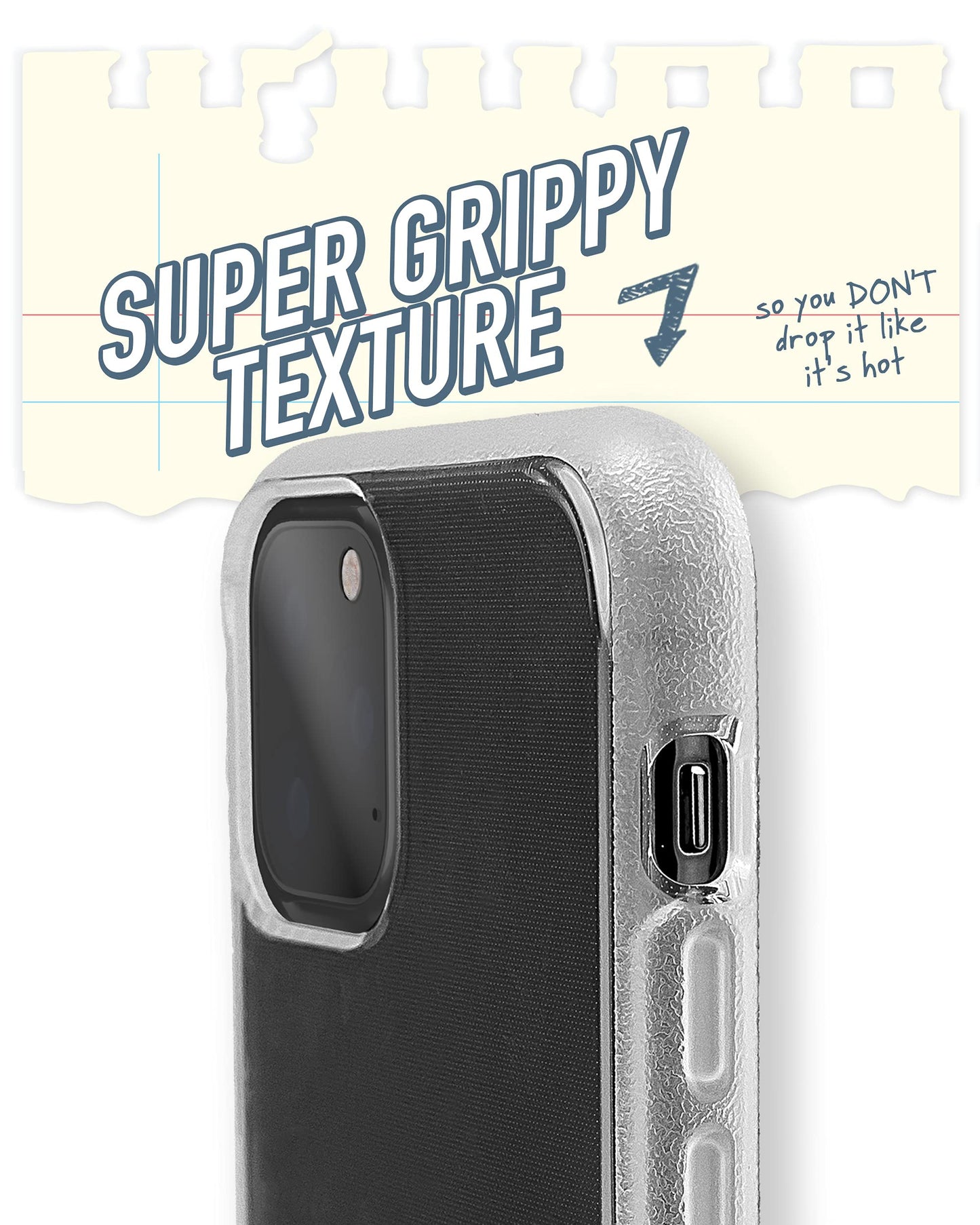Smartish iPhone 11 Pro Slim Case - Gripmunk [Lightweight + Protective] Thin Cover (Silk) - Nothin' to Hide