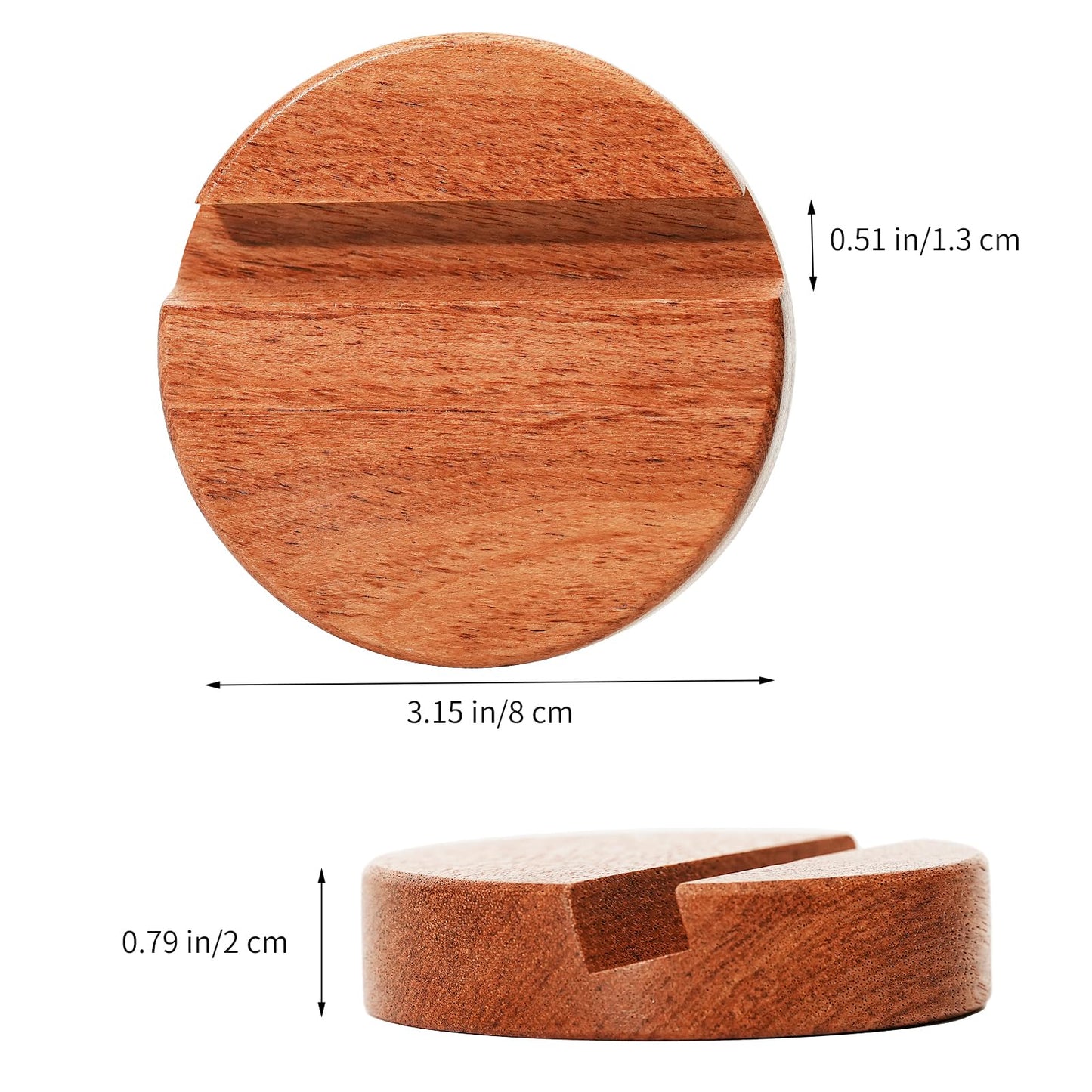 ZJL Wooden Cell Phone Stand,Desktop Portable Phone Holder Compatible with iPhone 15 Pro Max 14 Plus 13 12 se,Natural Wood Smartphone Holder for Desk