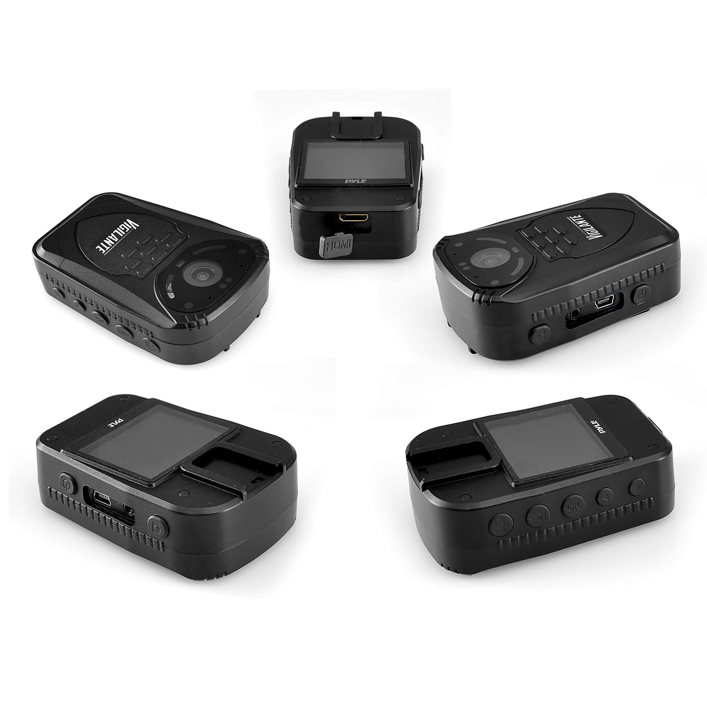 Updated Pyle Wireless Camera, Compact Security Wireless Cams, Audio Video Recording, Night Vision, Rechargeable Batteries, Memory 16GB LCD Display