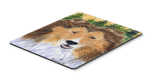 Caroline's Treasures SS8141MP Sheltie Mouse Pad, Hot Pad or Trivet for Home Office Gaming Working Computers Laptop Mouse Mat,Washable Large Mousepad