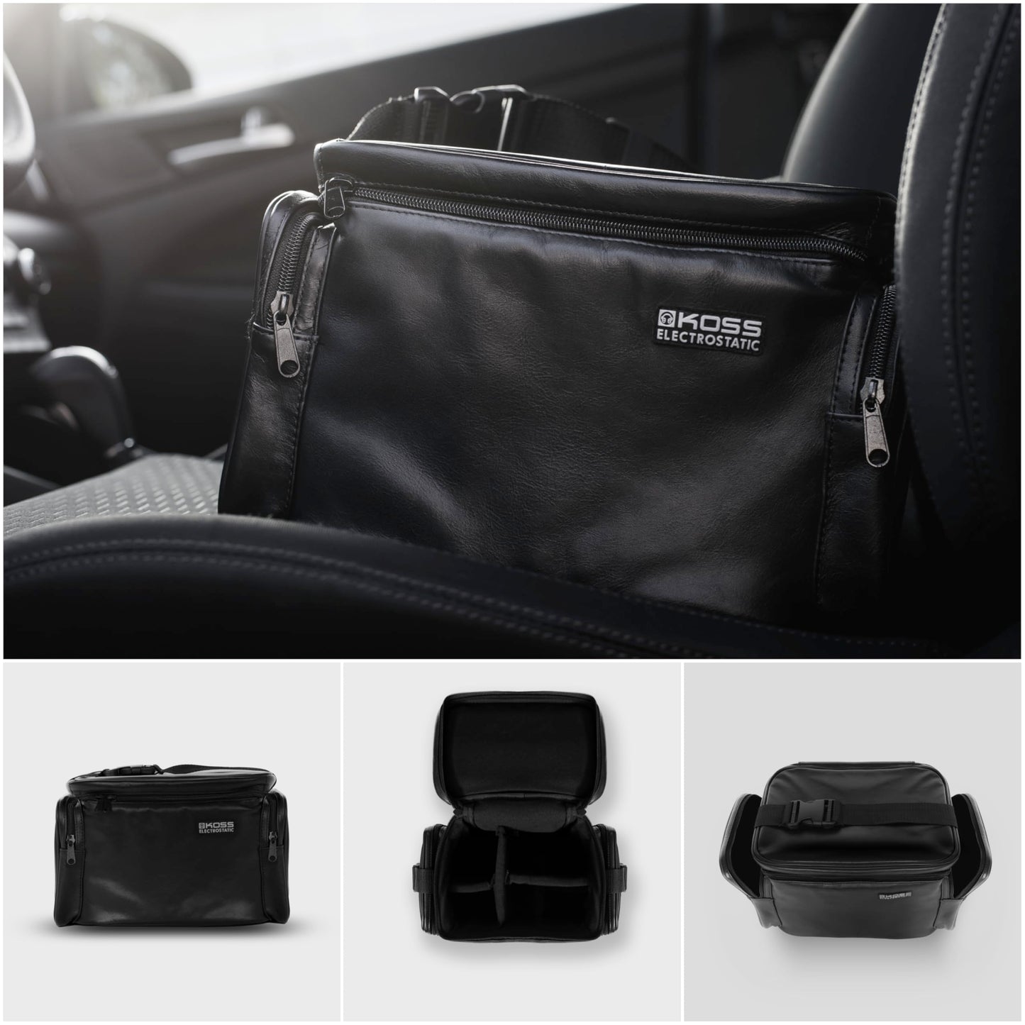 Koss ESP-95X Plus Electrostatic Stereophone, Professional Full Size Over-Ear Studio Headphone, Leather Carrying Case Included, Black