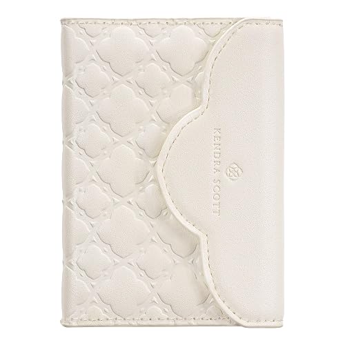 Kendra Scott Trifold MagSafe Wallet/Card Holder - Compatible with MagSafe Phones and Cases - Ivory Filigree