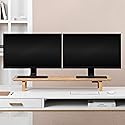 Anji Mountain Monitor Stand - Desktop Organizer & Laptop Riser, Ergonomic Monitor Riser, Space-Saving Monitor Stand for Desk, Durable Construction