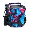 USA Gear DSLR Camera Case for Men and Women with Top Loading Accessibility, Adjustable Shoulder, Small Camera Sling Bag, Travel Padded Handle - Camera