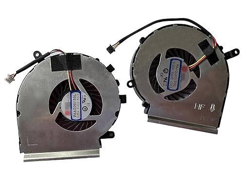 N302 N303 PAAD06015SL Replacement Dual Fans Kit for MSI Ge72 Ge62 2QD 2QE Pe60 Pe70 Gl62 Gl72 Gp72 Gp62 Laptop - CPU Fan and Gpu Fan Set