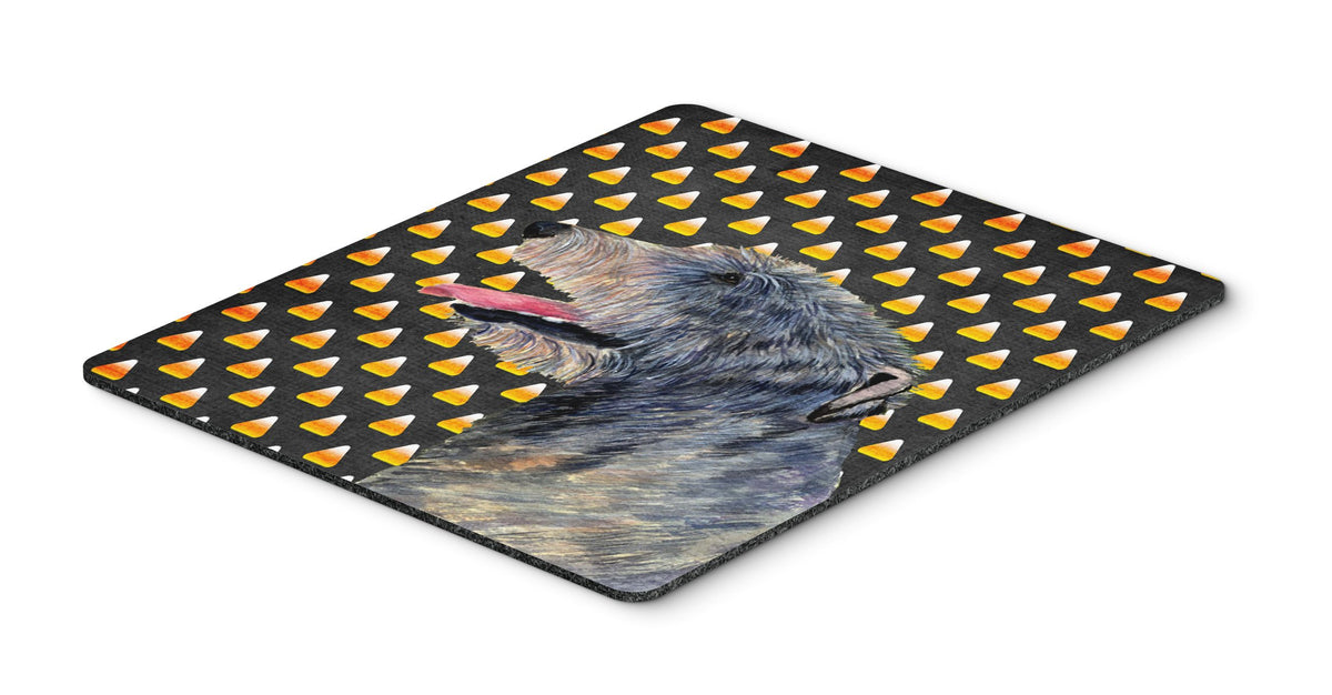 Caroline's Treasures SS4299MP Irish Wolfhound Candy Corn Halloween Portrait Mouse Pad, Hot Pad or Trivet for Home Office Gaming Working Computers