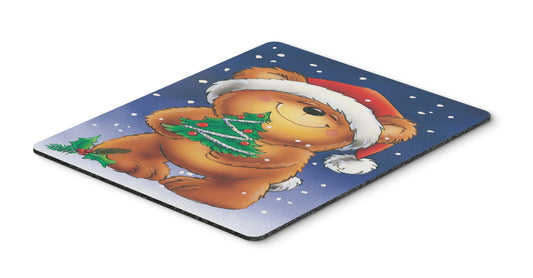 Caroline's Treasures AAH7208MP Teddy Bear and Christmas Tree Mouse Pad, Hot Pad or Trivet for Home Office Gaming Working Computers Laptop Mouse