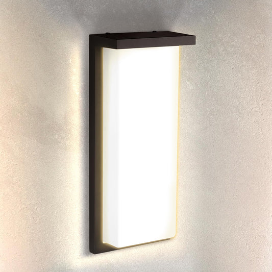 ASD LED 14" Outdoor Wall Light, Front Door House Sconce | 3CCT, Dimmable, Waterproof, ETL Listed | 20W 1900LM 3000-5000K 120V | Exterior Patio