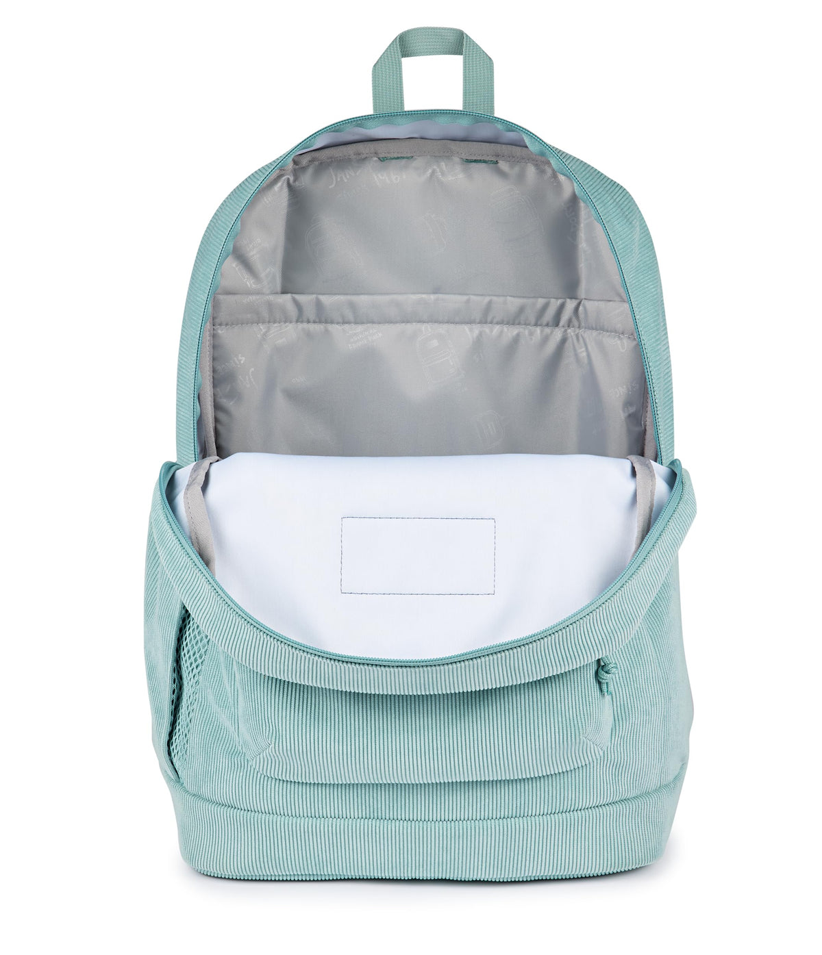 JanSport Cross Town Plus Remix Backpack - Padded Back Panel, Laptop Sleeve, and Front Pocket Organizer - Faded Sage Corduroy