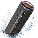 Tronsmart T7 Lite 24W Portable Bluetooth Speaker, Enhanced Bass, Rainbow Light Show, 24H Playtime, IPX7 Waterproof, Wireless Stereo Pairing, Bluetooth