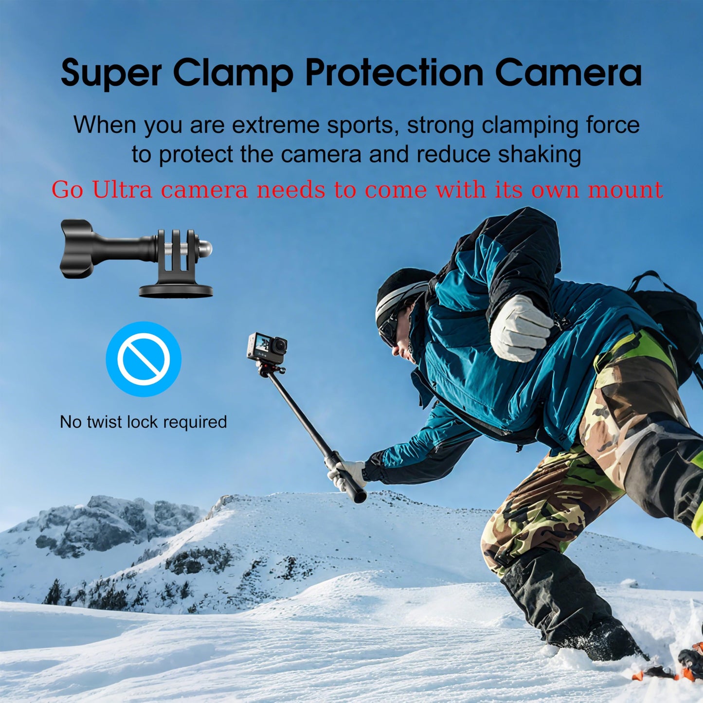Magnetic Quick Release Plate Kit for Insta 360 Go Ultra for Gopro Hero 13 12 11 10 9 8 Accessories Claw Camera Tripod QR Mount Adapter, Quick Setup