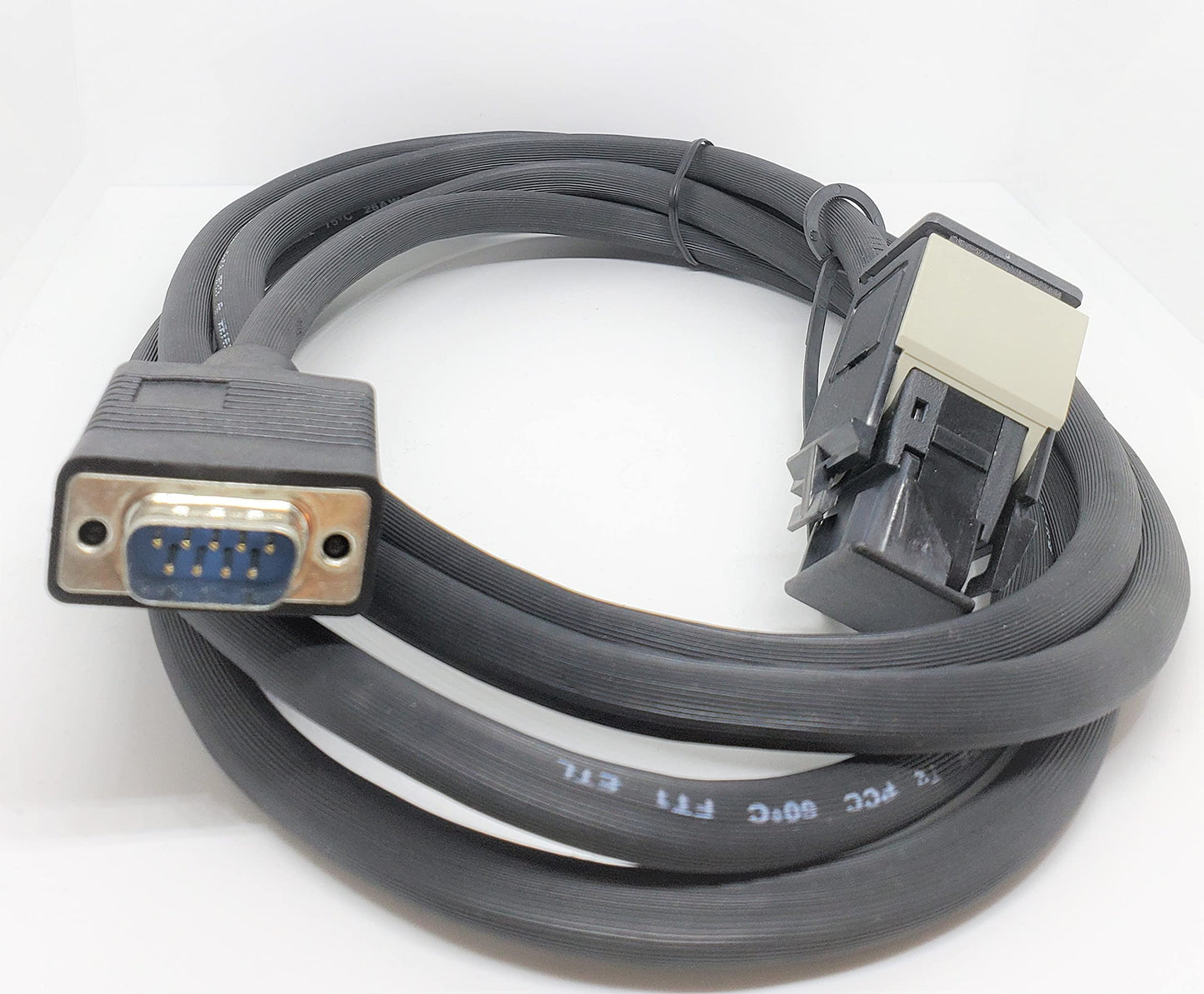 PC Accessories 8 ft. DB9 to Data Token Ring Adapter Cable, Male to Male, Black M-M