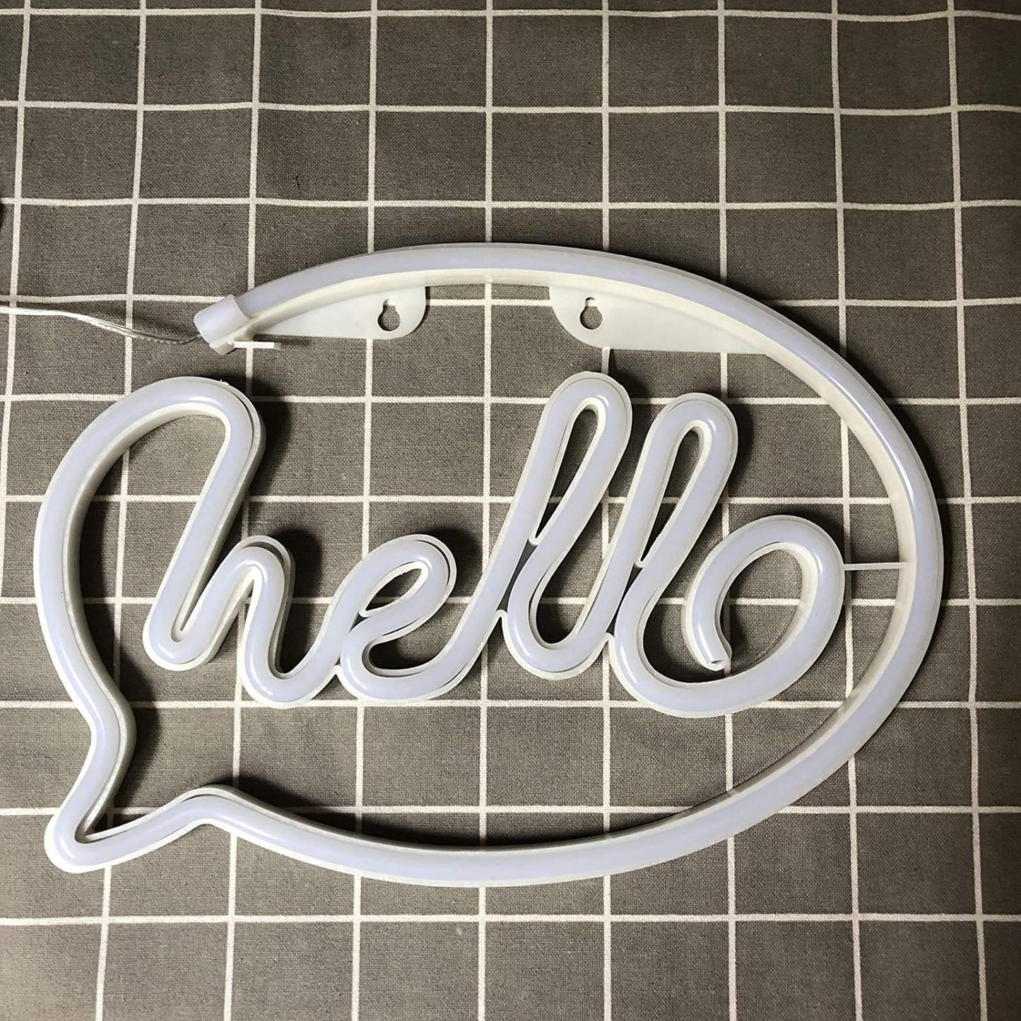 Hello Neon Signs, Sundecor USB Charging/Battery LED Neon Decorative Lights Neon Sign Decor Light Art Wall Decor Neon Light for Kids Room,Bar