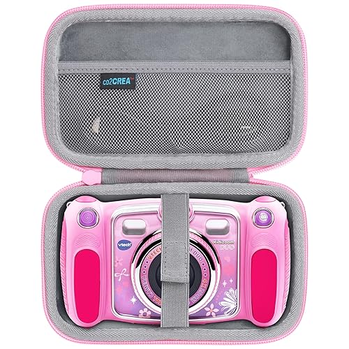 co2CREA Hard Case Replacement for VTech Kidizoom Duo/DX/Deluxe/Twist/Pix/Pix Plus Selfie Camera (Pink Case)