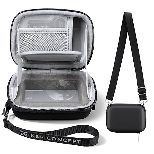 K&F CONCEPT Carrying Case for Digital Camera, Small Hard Shell Protective Case Compatible with CAMKORY/for Kodak Pixpro FZ55/FZ45 / for Canon