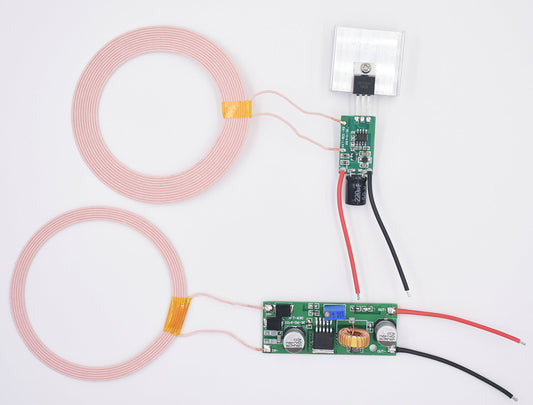 Taidacent 5V5A High Current 24V Low Voltage Transmitting Wireless Charging Module DC Remote Power Supply Module