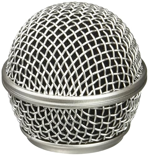Performance Plus M58S Mesh Grill Replacement for Shure SM58-Original Brushed Nickel