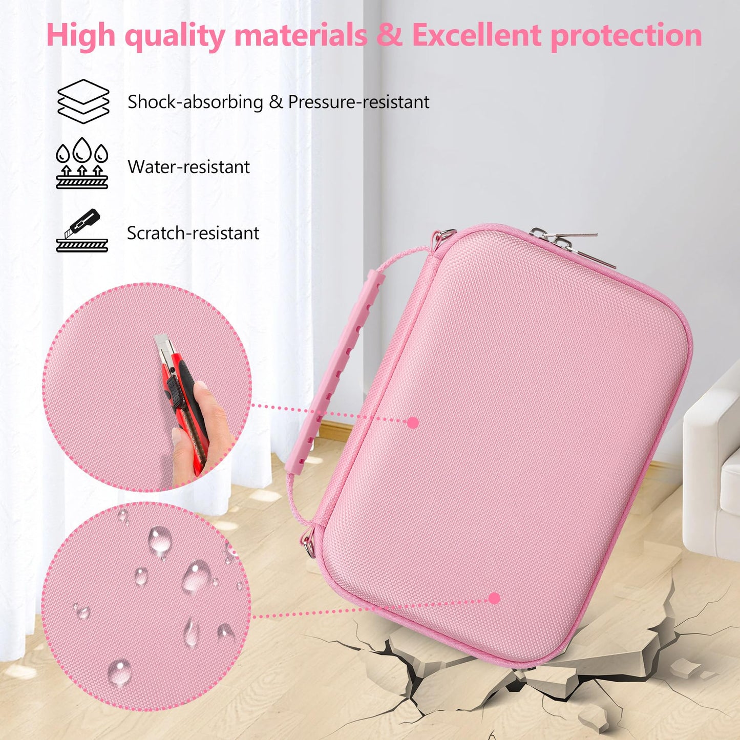 Supmay Hard Travel Case for Sony ZV-1F / ZV-1 / ZV-1 II Digital Camera, Protective Cases Bag Fits Vlogger Accessory Kit Tripod, Microphone, LED Video