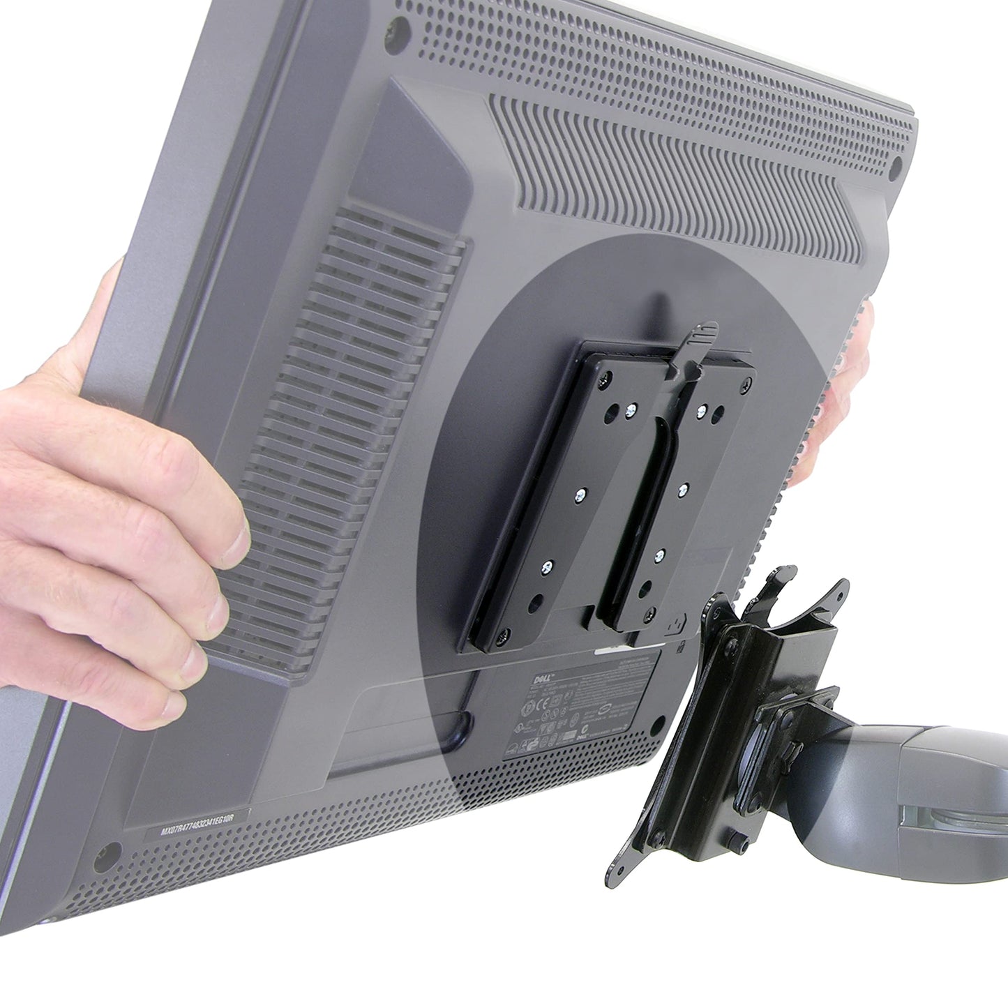 Ergotron - Quick Release Bracket - for Monitor and TV Screens Up to 35 lbs, Less Than 3 Inch Display Depth - Add-on for VESA Monitor Arms