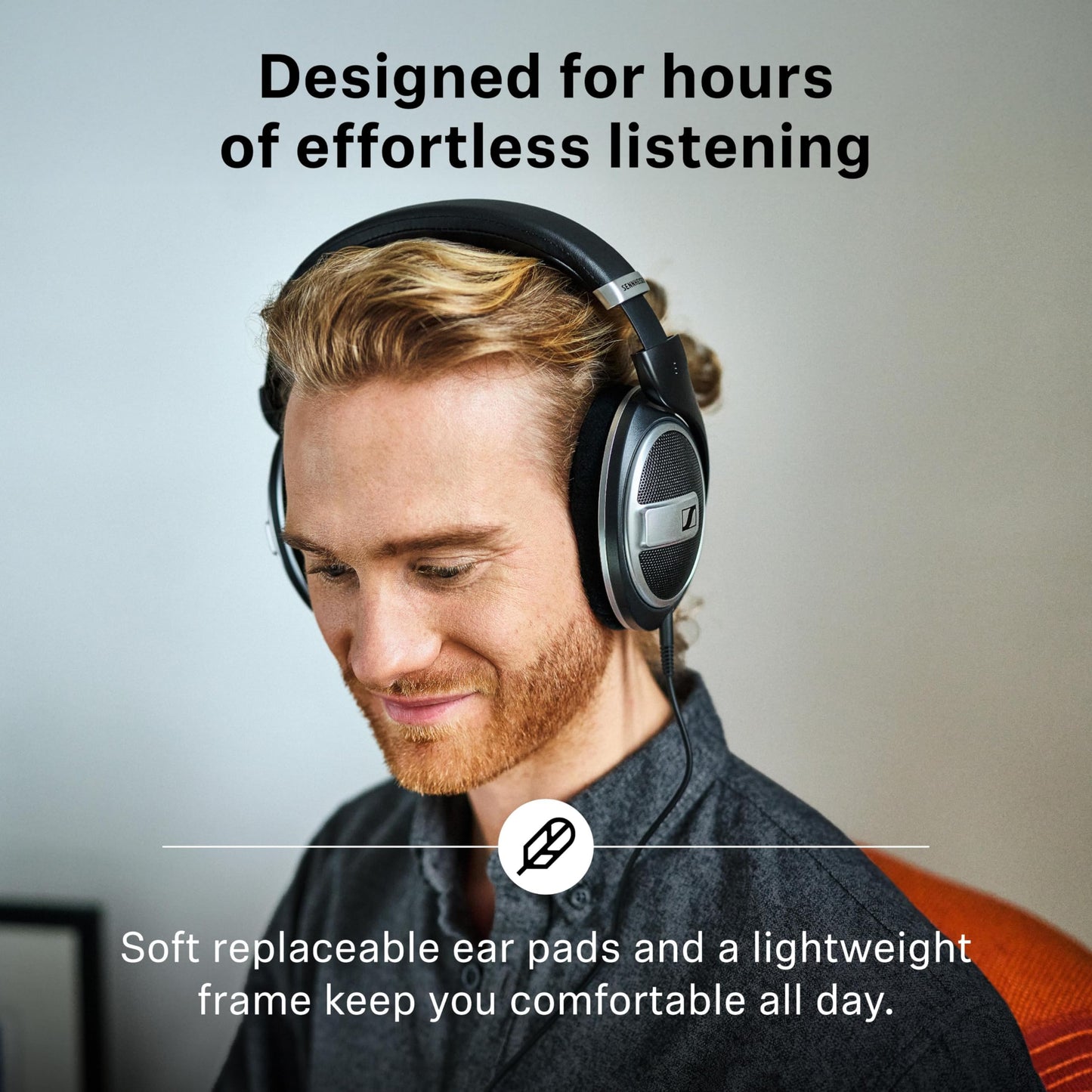 Sennheiser HD 599 SE Open-Back Headphones, Premium Design, Natural Balanced Audio, Comfortable Fit, Wired Headphones for Music, Gaming, School, Work…
