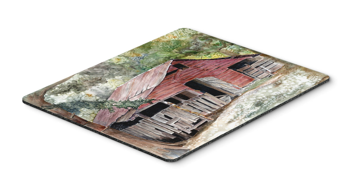 Caroline's Treasures 8740MP Old Barn Mouse Pad, Hot Pad or Trivet for Home Office Gaming Working Computers Laptop Mouse Mat,Washable Large Mousepad