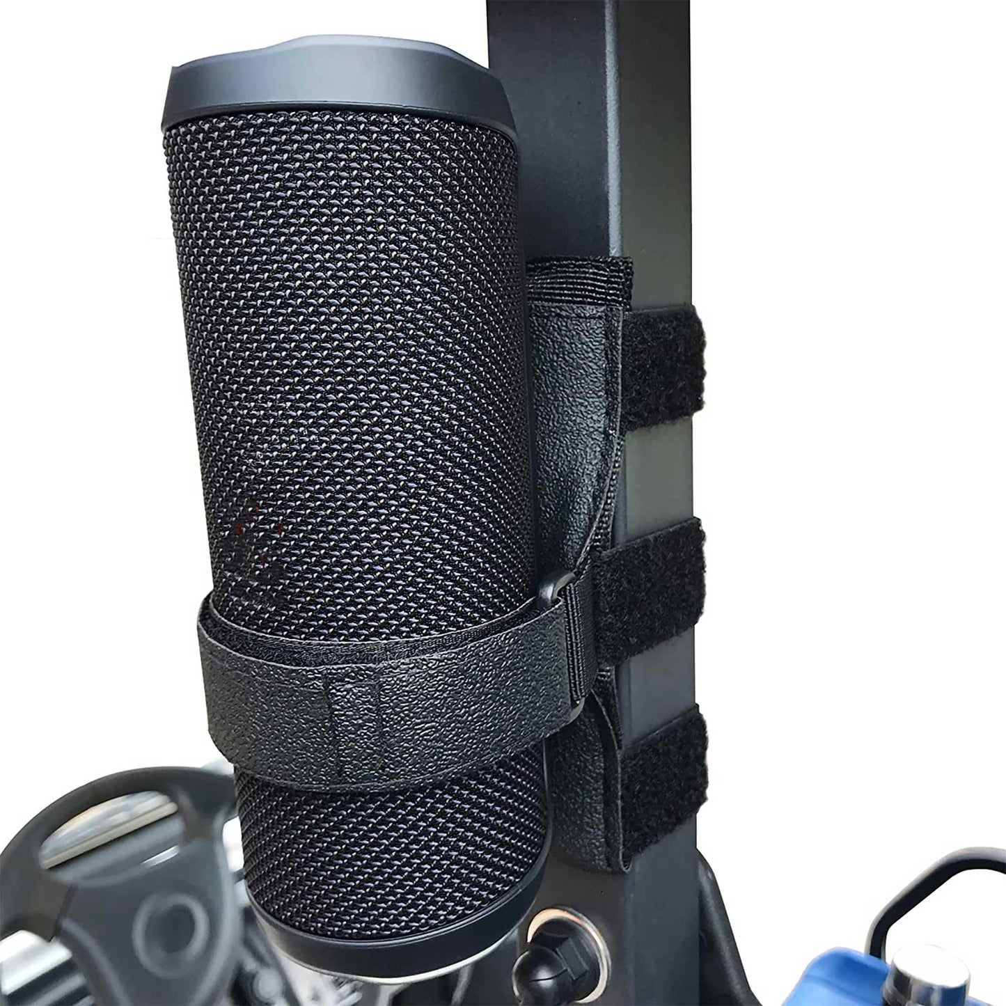 HomeMount Portable Speaker Mount for Golf Cart Accessories - Adjustable Strap Fits Bluetooth Wireless Speaker Strap Attachment to Heater/Beach