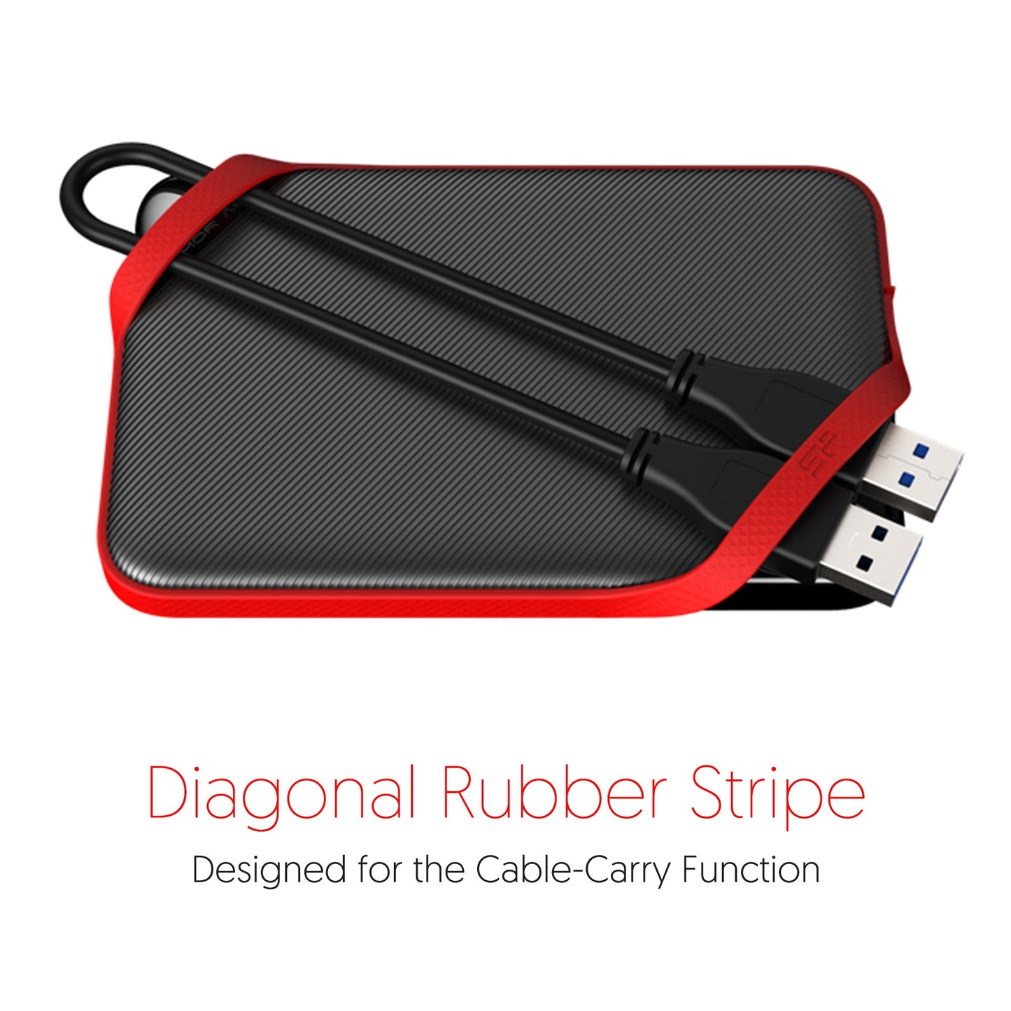 Silicon Power 2TB Rugged Armor A62S Shockproof/ IPX4 Water-Resistant/Dustproof/Anti-Scratch USB 3.0 2.5" External Hard Drive