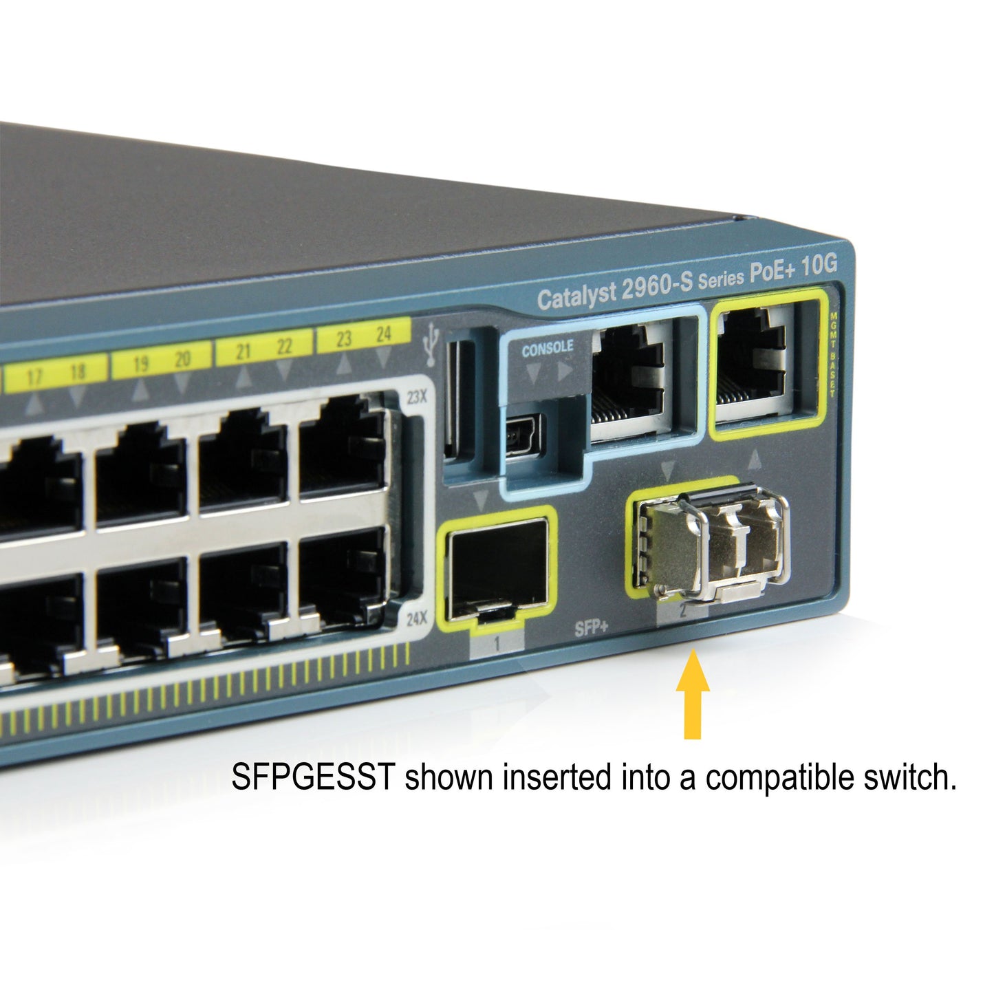 StarTech Cisco SFP-GE-S Compatible SFP Module, 1000BASE-SX (SFPGESST)