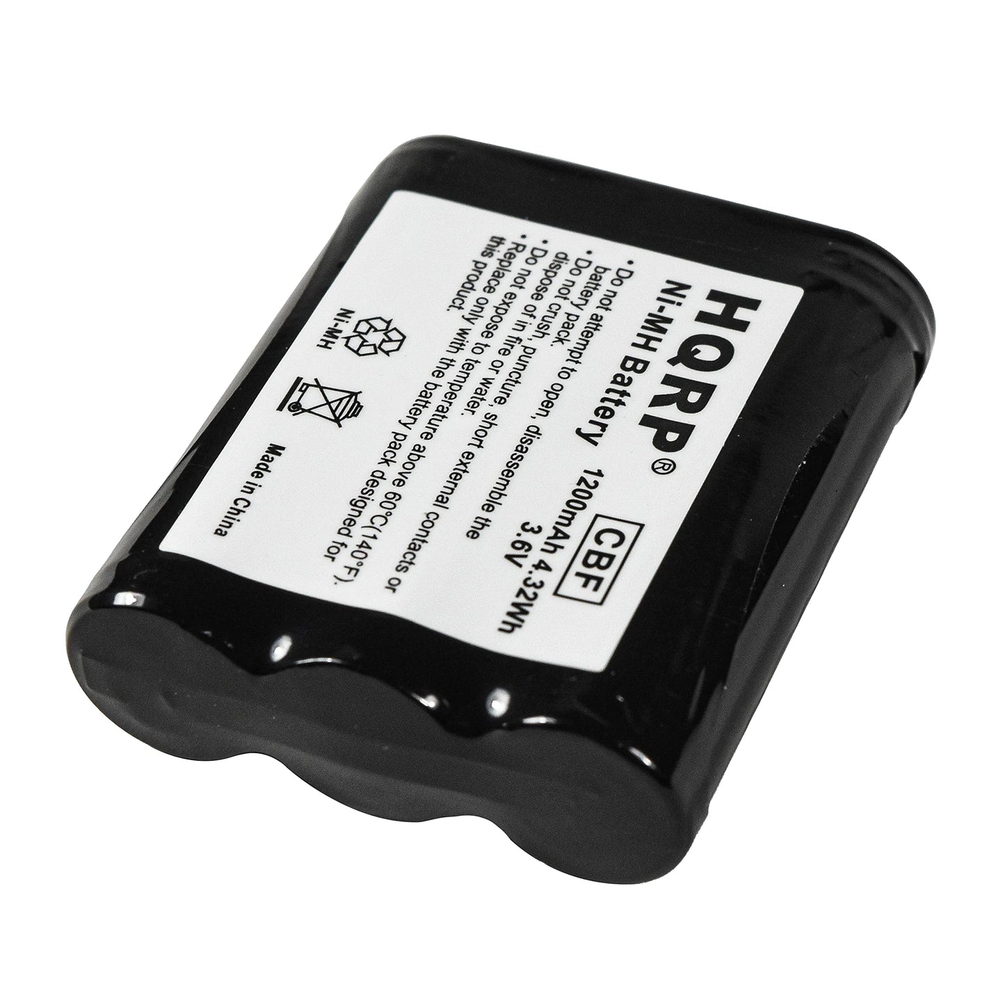 HQRP Phone Battery Compatible with Panasonic KX-TG2257 KX-TG2257B KX-TG2257PW KX-TG2257S KX-TG2267 KX-TG2267B Cordless Telephone