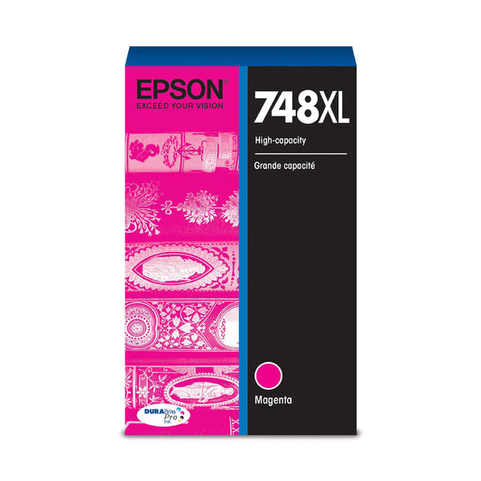 EPSON 748 DURABrite Pro Ink High Capacity Magenta Cartridge (T748XL320) Works with WorkForce WF-6530, 6590, 8590, 6090, 8090