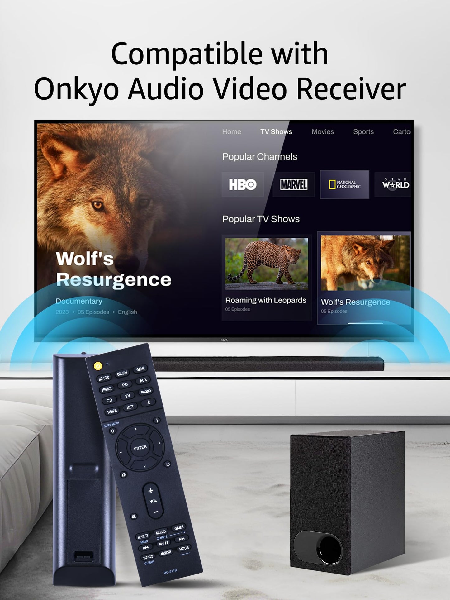 The New RC-911R RC911R Replacement for ONKYO AV Receiver The Remote Controller. Suitable for HT-S7800 TX-NR555 TX-NR575 TX-NR585 TX-NR656 TX-NR686