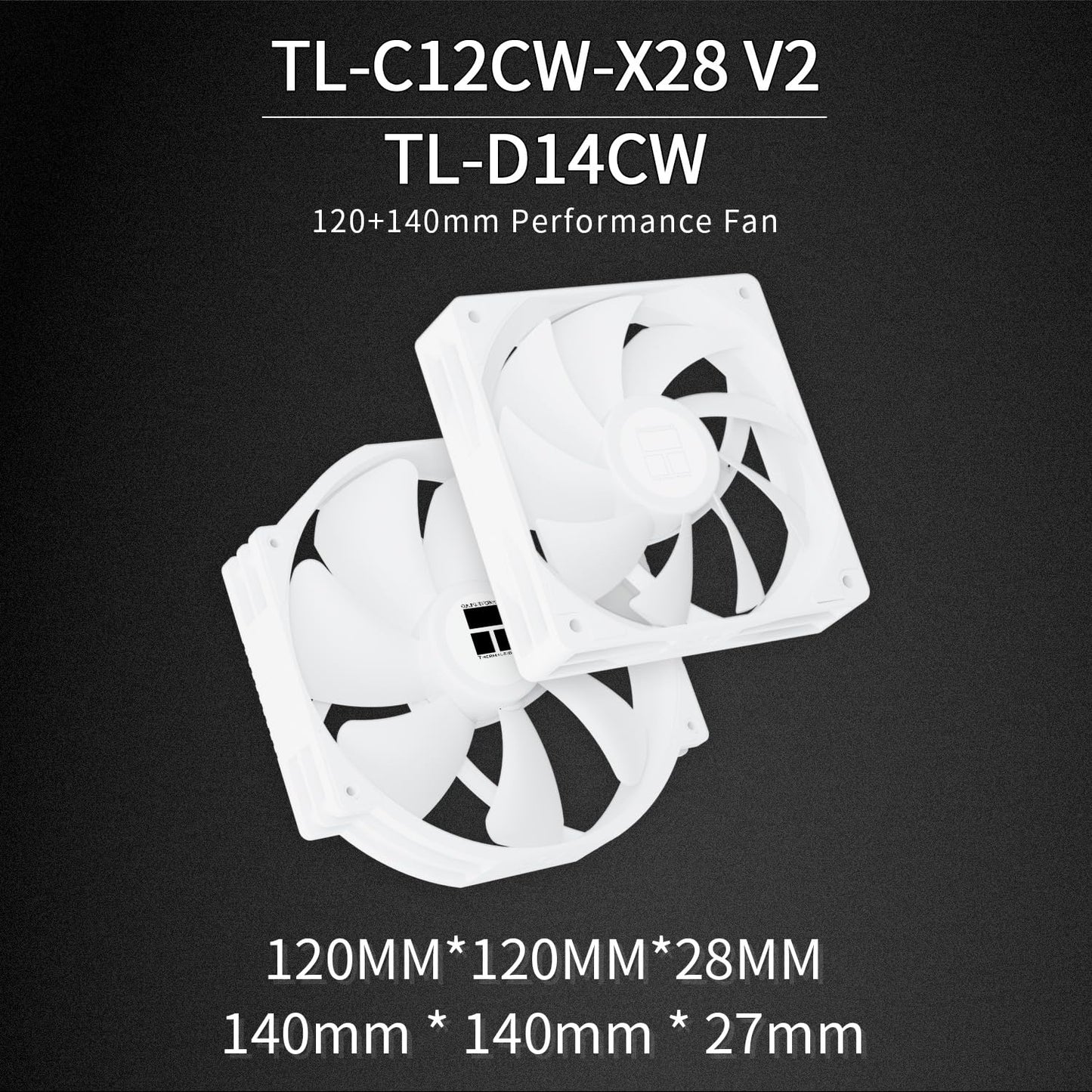 Thermalright Peerless Assassin 140 Digital White CPU Cooler, Double PWM Fans with 1850RPM Speed, Support Intel