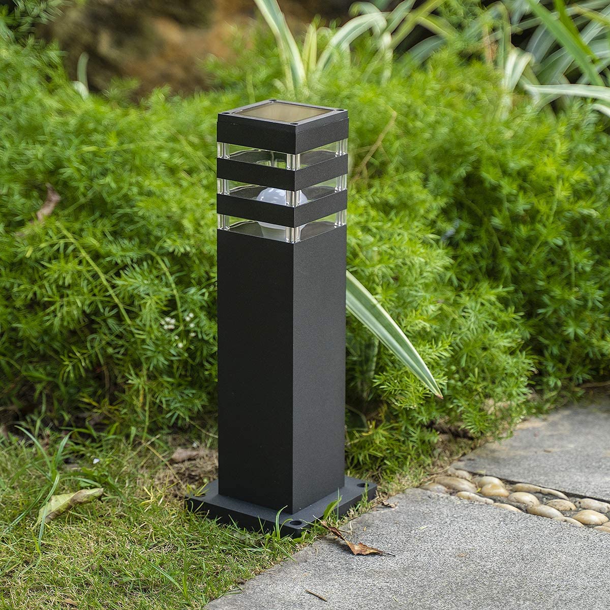 AILICIN Pathway Lights Post Lights IP55 Waterproof Outdoor Lamp Post Lawn Light Floor Lamp E26 Lampholder Hardwired Suitable for 12V / 24V / 120V