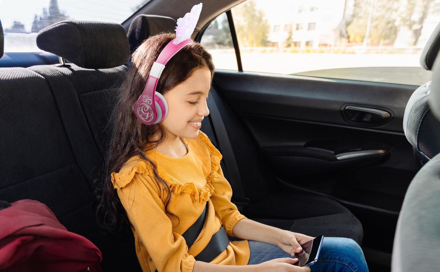 Wicked Glinda Bluetooth Headphones for Kids, Wireless Headphones for School, Home or Travel