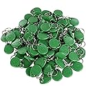 HWMATE 125khz RFID Smart EM ID Read Only Entry Access Keyfob Tag Token Keychain Card (100 Pack) (Green)
