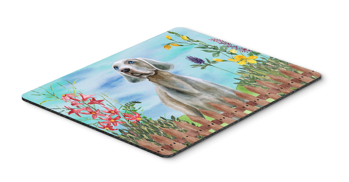 Caroline's Treasures CK1236MP Weimaraner Spring Mouse Pad, Hot Pad or Trivet for Home Office Gaming Working Computers Laptop Mouse Mat,Washable Large