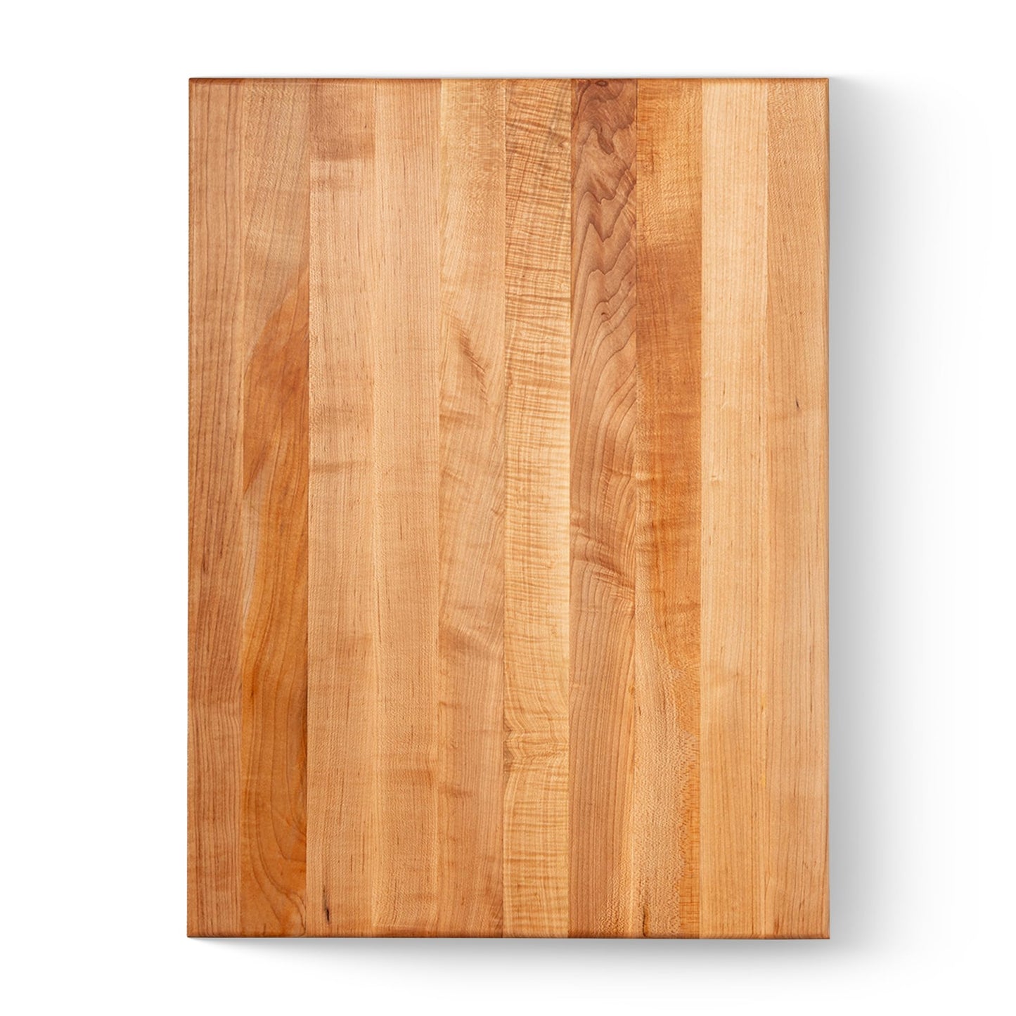 John Boos RA-Board Series Rectangular Wooden Maple Cutting Board 24”x18” - 2.25” Thick, 30-lb Reversible Butcher Block with Edge-Grain & Finger Grips…