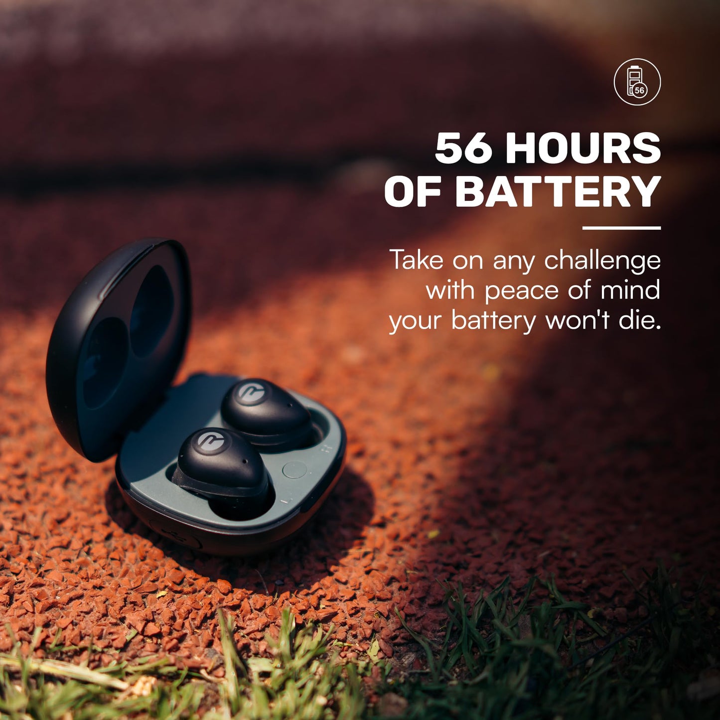 Raycon Fitness Bluetooth Wireless Earbuds + Microphone with Active Noise Canceling, Sweat & Water-Resistant Earphones, Running Headphones, Ear Buds