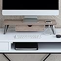 Anji Mountain Monitor Stand - Desktop Organizer & Laptop Riser, Ergonomic Monitor Riser, Space-Saving Monitor Stand for Desk, Durable Construction