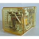 IDEC RR3B-ULAC120V 120 VAC Coil, 3 Poles 3PDT, 50/60 HZ, Blade Terminal, Power Relay, RR Series, Rugged Industrial 10 AMP, with LED Indicator