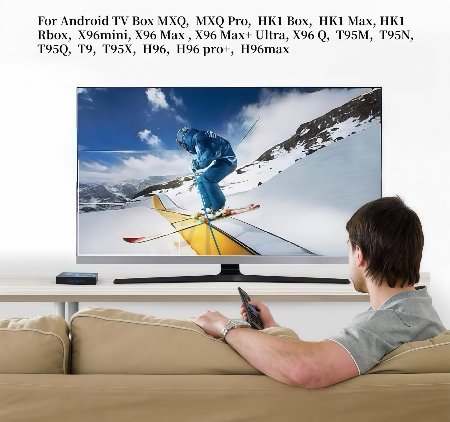 Replacement Remote Control with Learning Function for Android TV Box, Controller for MXQ MXQ Pro hk1 Boxhk1 Max hk1 Rbox x96mini X96 x96max x96max+