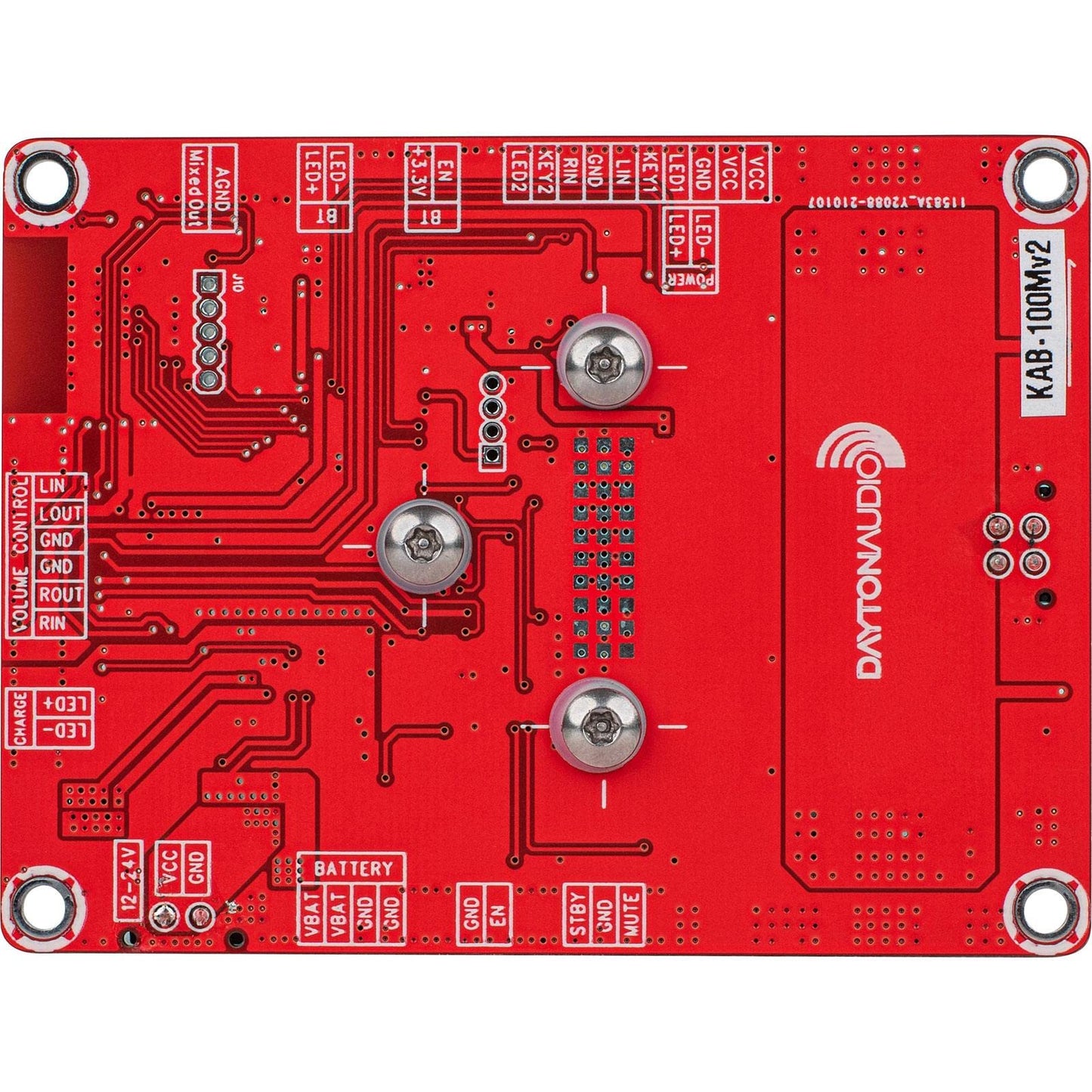 Dayton Audio KAB-100Mv2 1 x 100W Class D Audio Amplifier Board with aptX HD Bluetooth 5.0