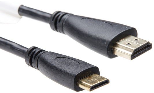 4xem 4XHDMIMINI15FT Shielded Video Cable, HDMI, Black